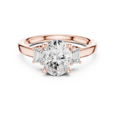 Marquise Lab-Grown Diamond Engagement Ring – Solitaire Three stone Ring